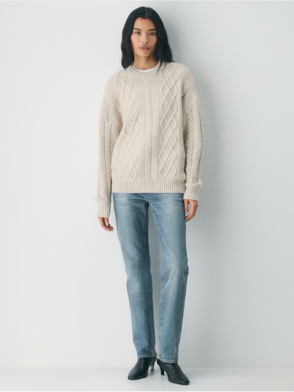 Heritage Knit Merino Wool Crew Sweater